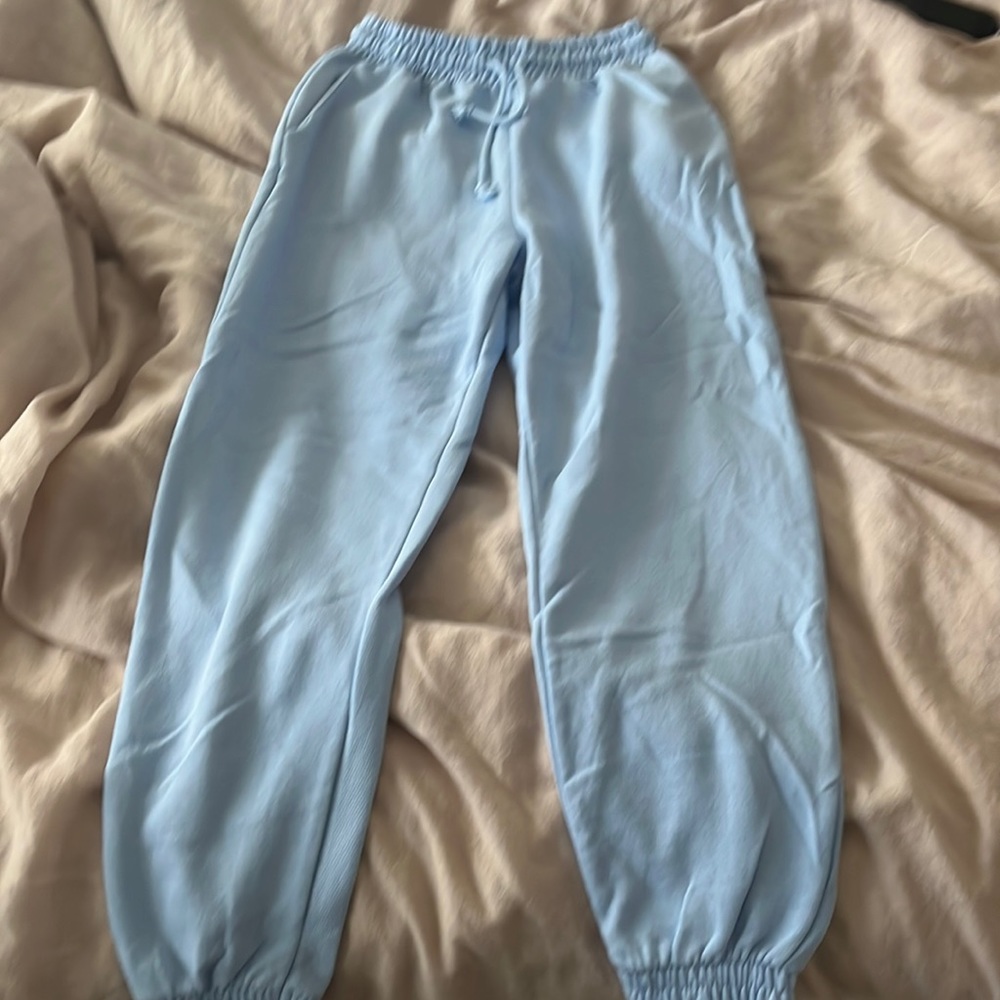 Baby blue Zara joggers